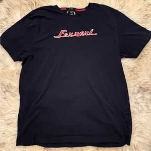Ferrari Logo Tee Navy Blue XXL Racing Motorsport T-Shirt